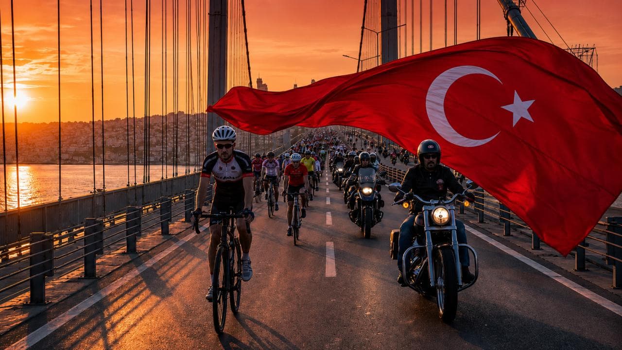 Bike Tour on 15 July Martyrs Bridge: Symbolic Event Celebrating Democracy and National Unity