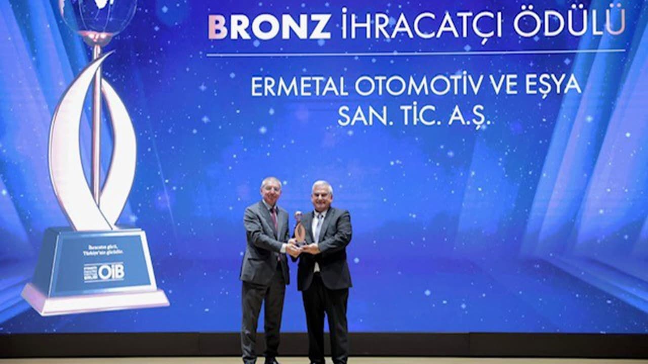 Ermetal'in İhracat Başarısıyla Bronz Ödülü: Otomotiv Sektöründe Kalite ve Teknoloji Yatırımı