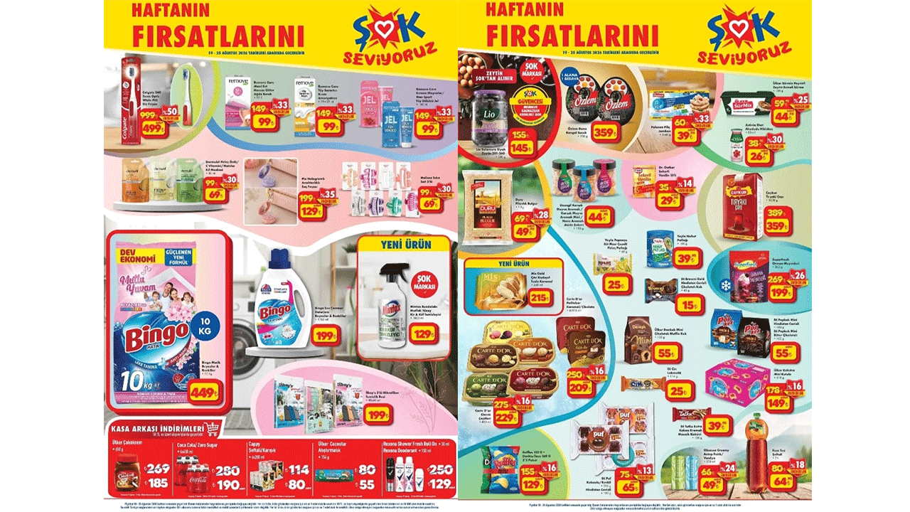 ŞOK Market’in 19‑25 Ağustos Kataloğu: Deterjan Fiyatlarında Rekor Düşüş