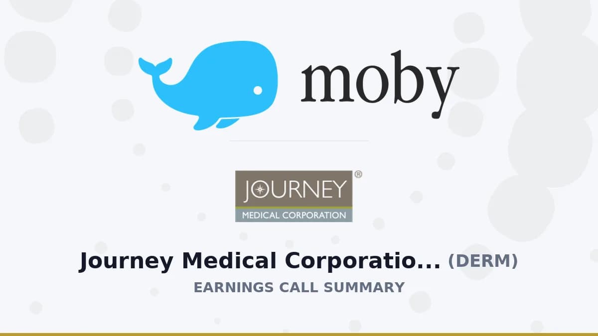 Journey Medical Turns Profitable in Q2 2026