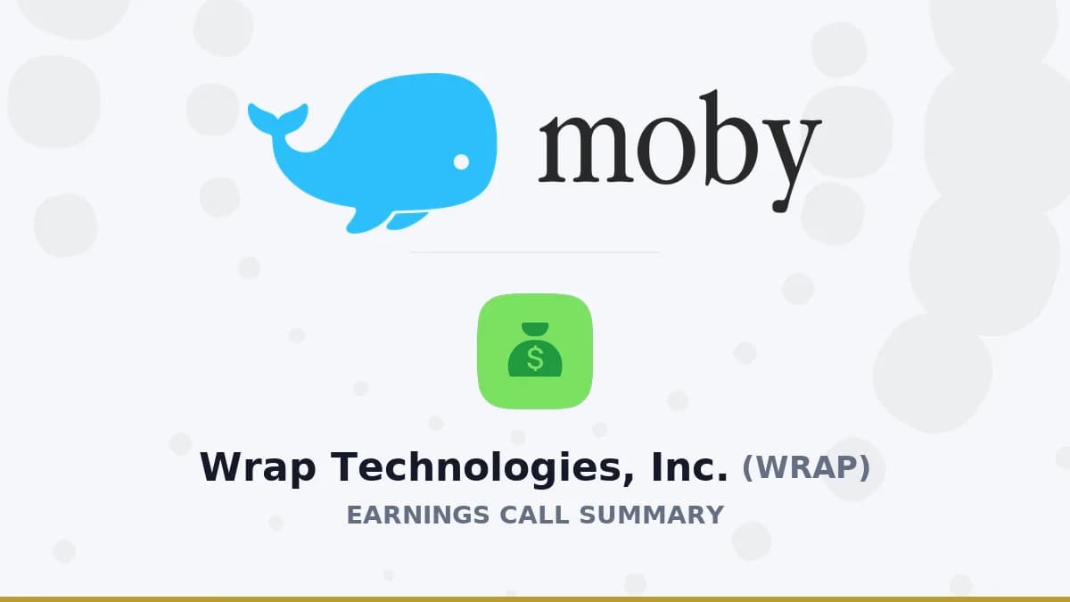 Wrap Technologies'in Stratejik Dönüşümü: Silah İhaneti Bitiyor, Gelirler İkiye Katlıyor