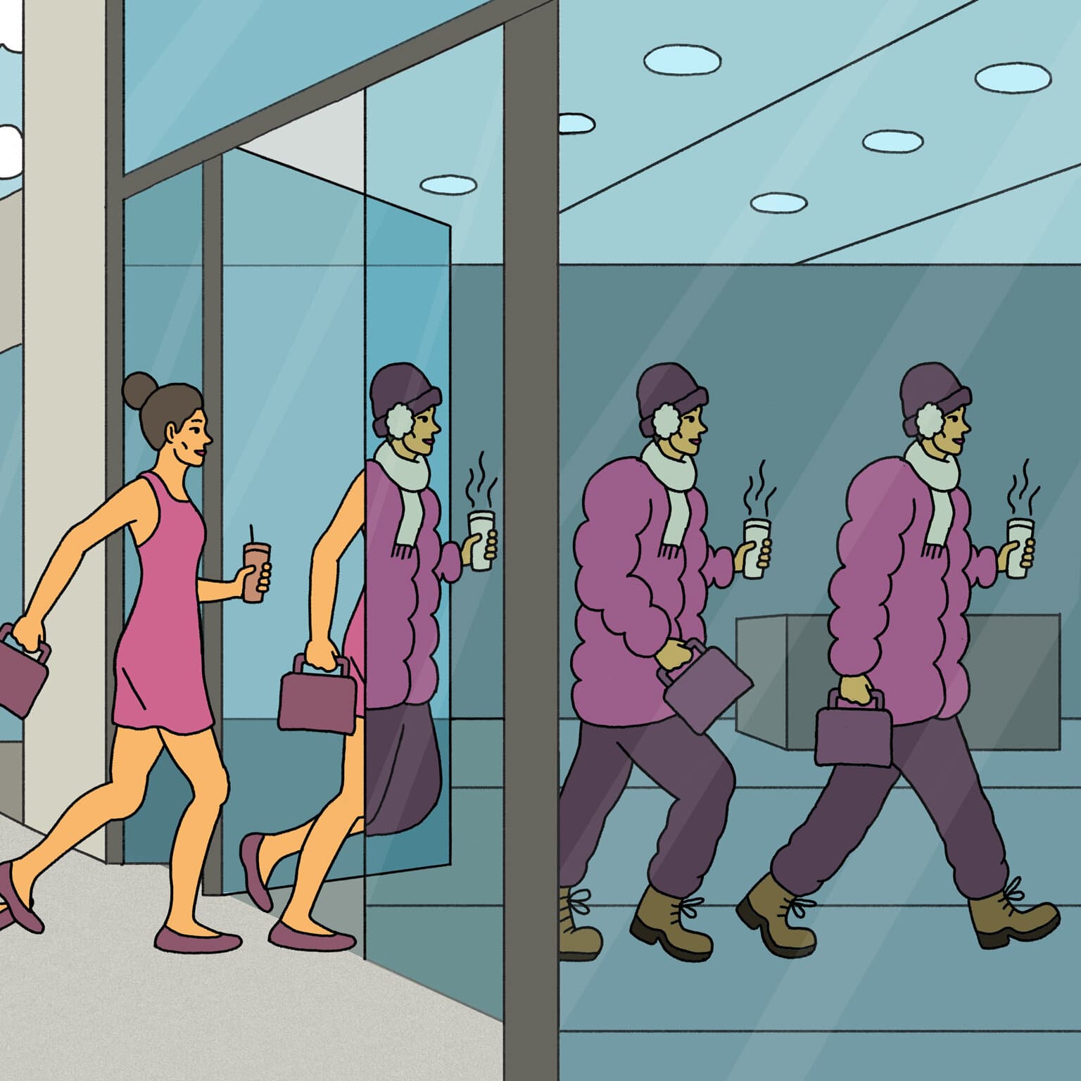 The Cold War in Offices: The Impact of Cooling Systems